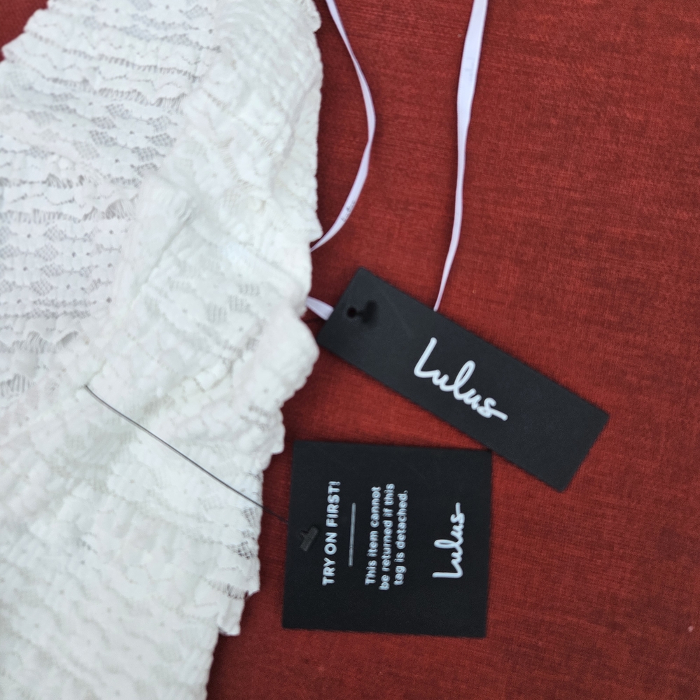 Lulu's White Halter Bodysuit - Picture 6 of 7